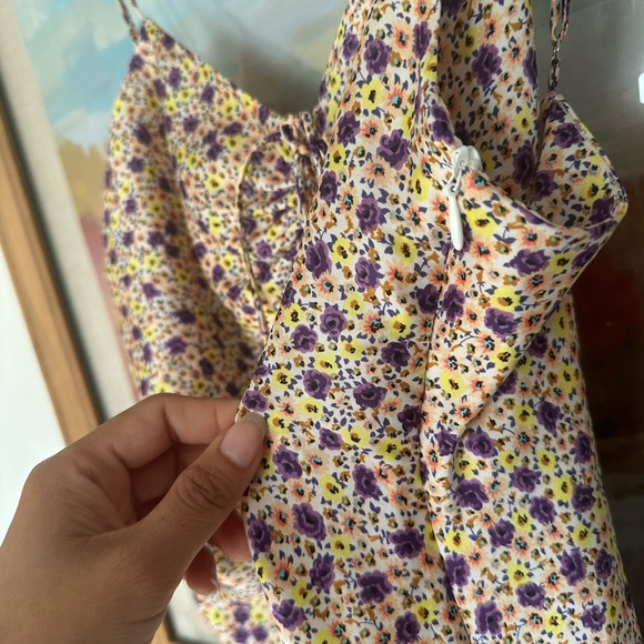 SALE: ZARA Floral Satin Slip Dress - Picture 5 of 6